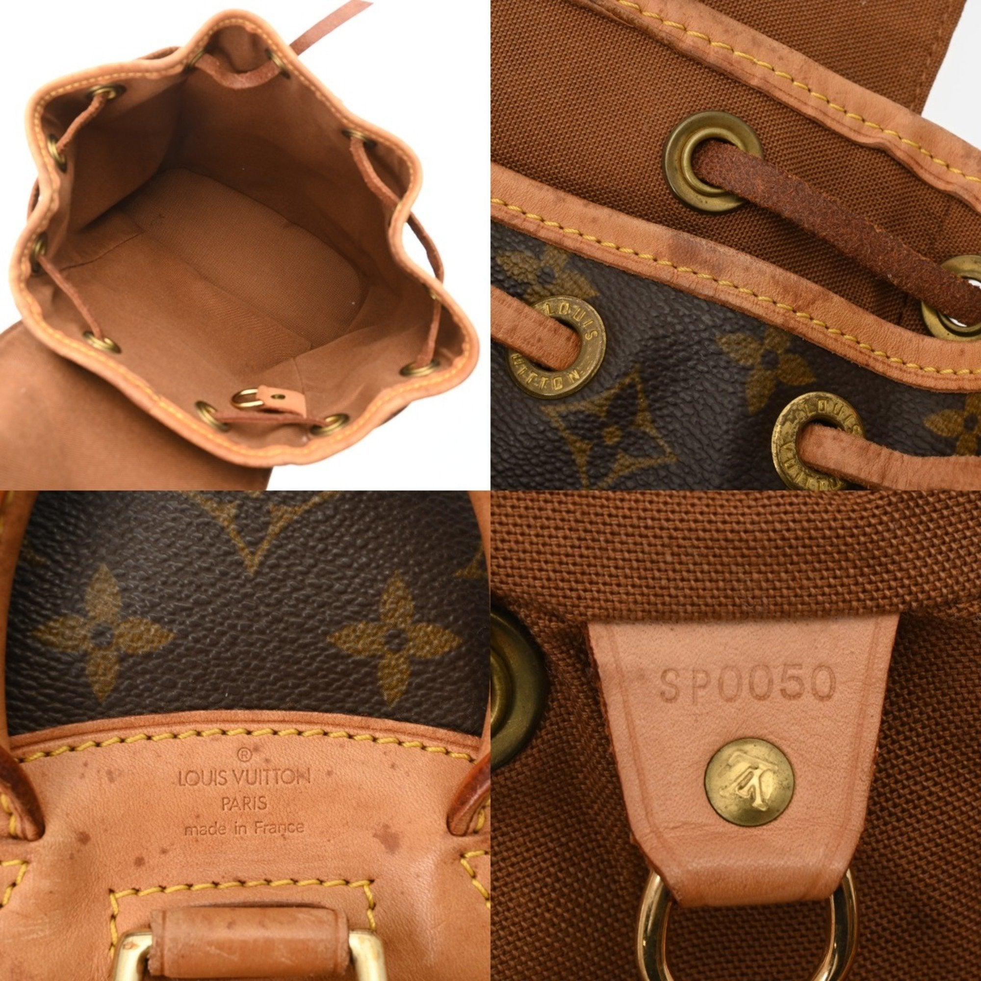 Louis Vuitton Brown Canvas Monogram Backpack (Pre-Owned)