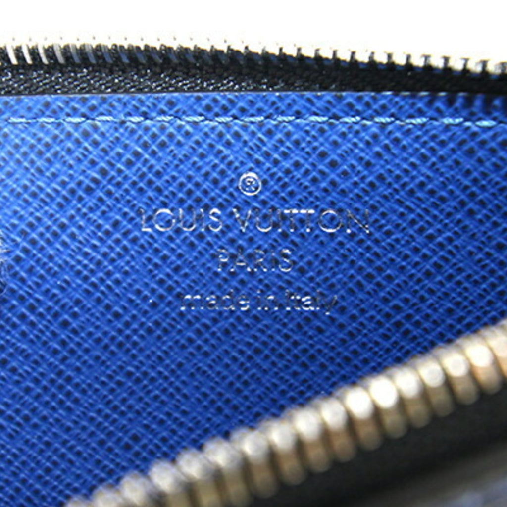 Louis Vuitton Cobalt Monogram Coated Canvas Taigarama Leather Coin Purse/Coin Case (Pre-Owned)