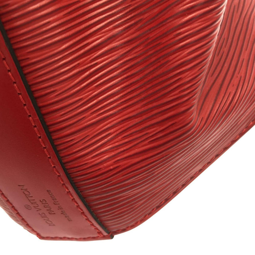 Louis Vuitton Red Color Leather Shoulder Bag (Pre-Owned)
