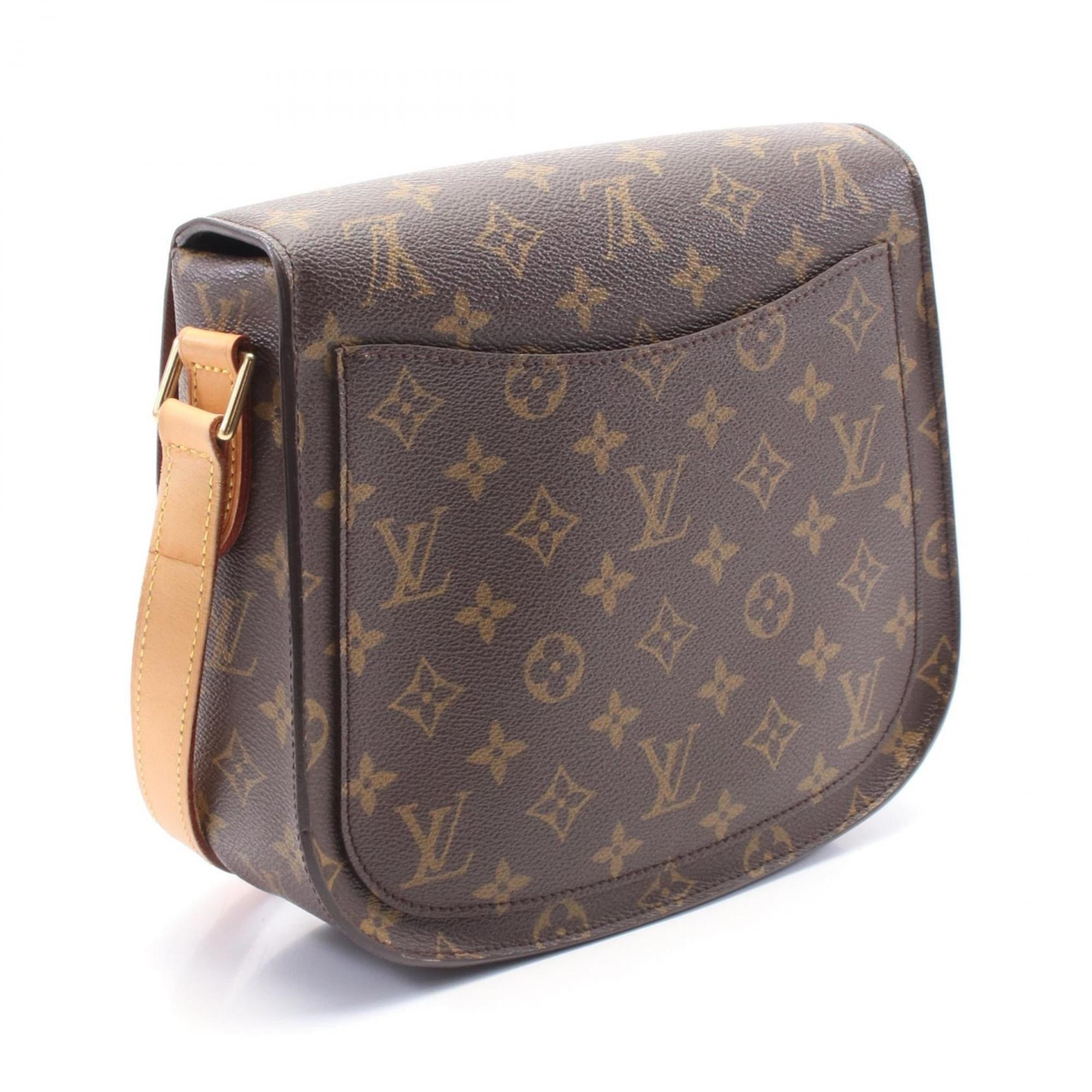 Louis Vuitton Monogram Brown Coated Canvas Leather Shoulder Bag (Pre-Owned)
