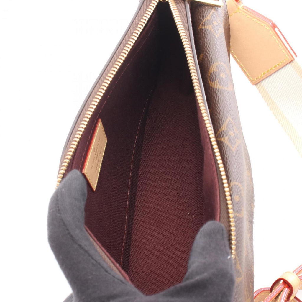 Louis Vuitton Brown Monogram Coated Canvas Leather Shoulder Bag (Pre-Owned)