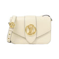 Louis Vuitton Cream Leather Shoulder Bag (Pre-Owned)