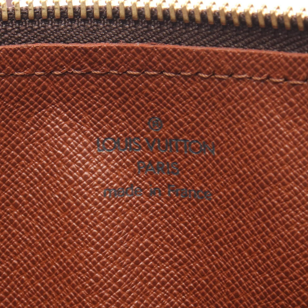 Louis Vuitton Brown Monogram Coated Canvas Leather Handbag (Pre-Owned)
