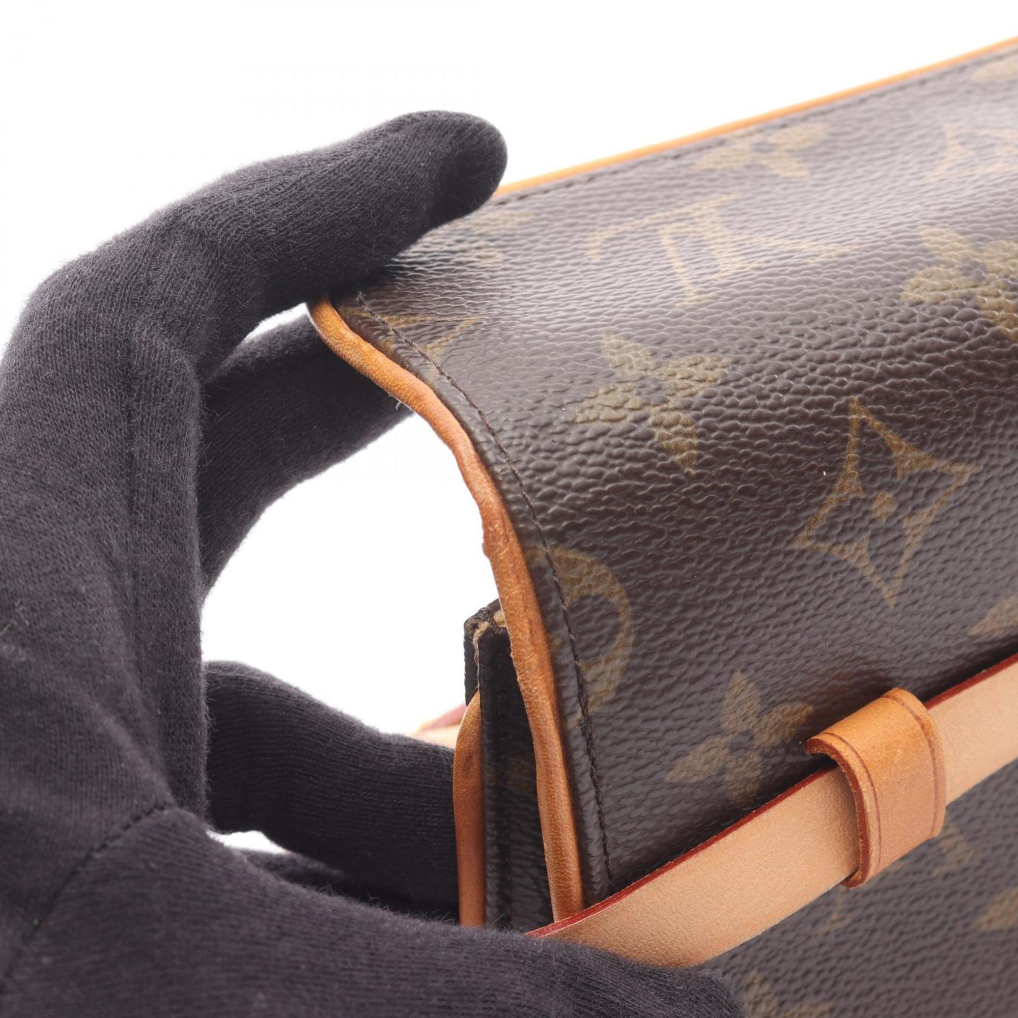 Louis Vuitton Brown Coated Canvas Pvc Monogram Leather Fanny Pack Pochette (Pre-Owned)