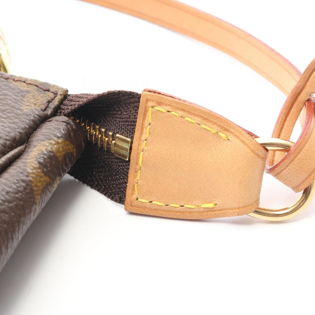 Louis Vuitton Brown Coated Canvas Pvc Monogram Leather Handbag (Pre-Owned)
