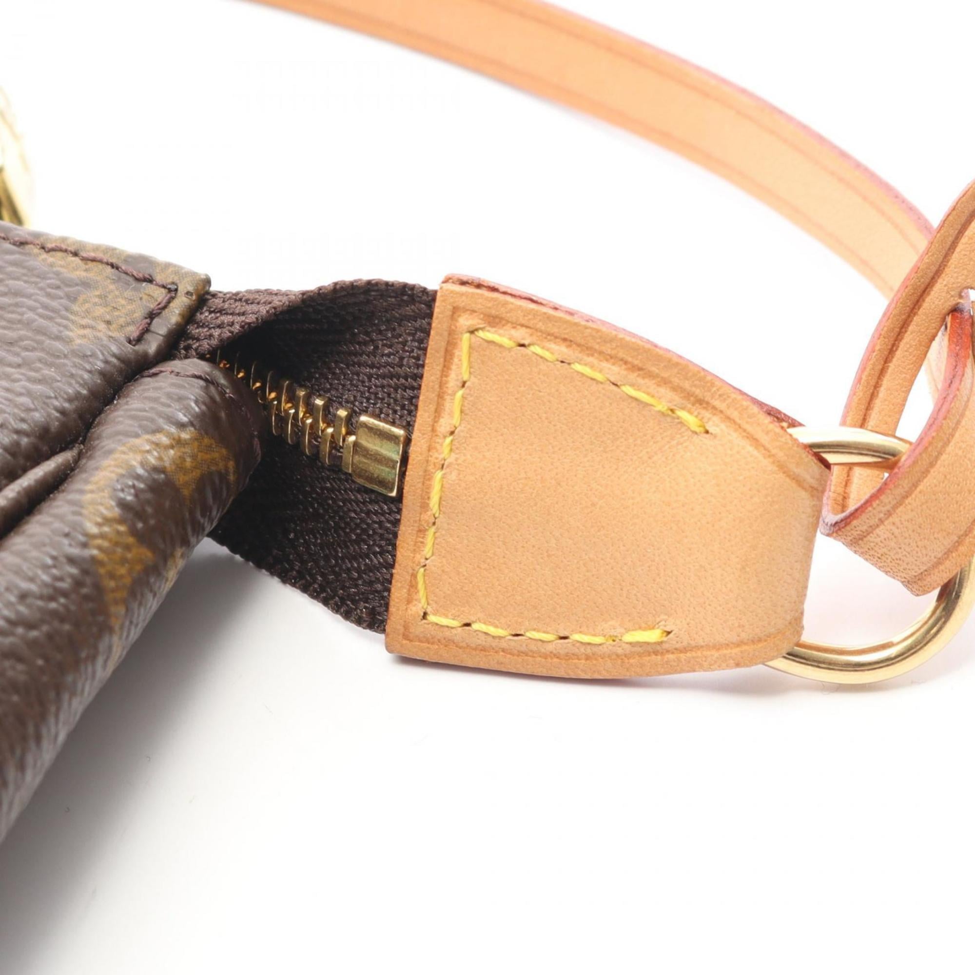 Louis Vuitton Brown Coated Canvas Pvc Monogram Leather Handbag (Pre-Owned)