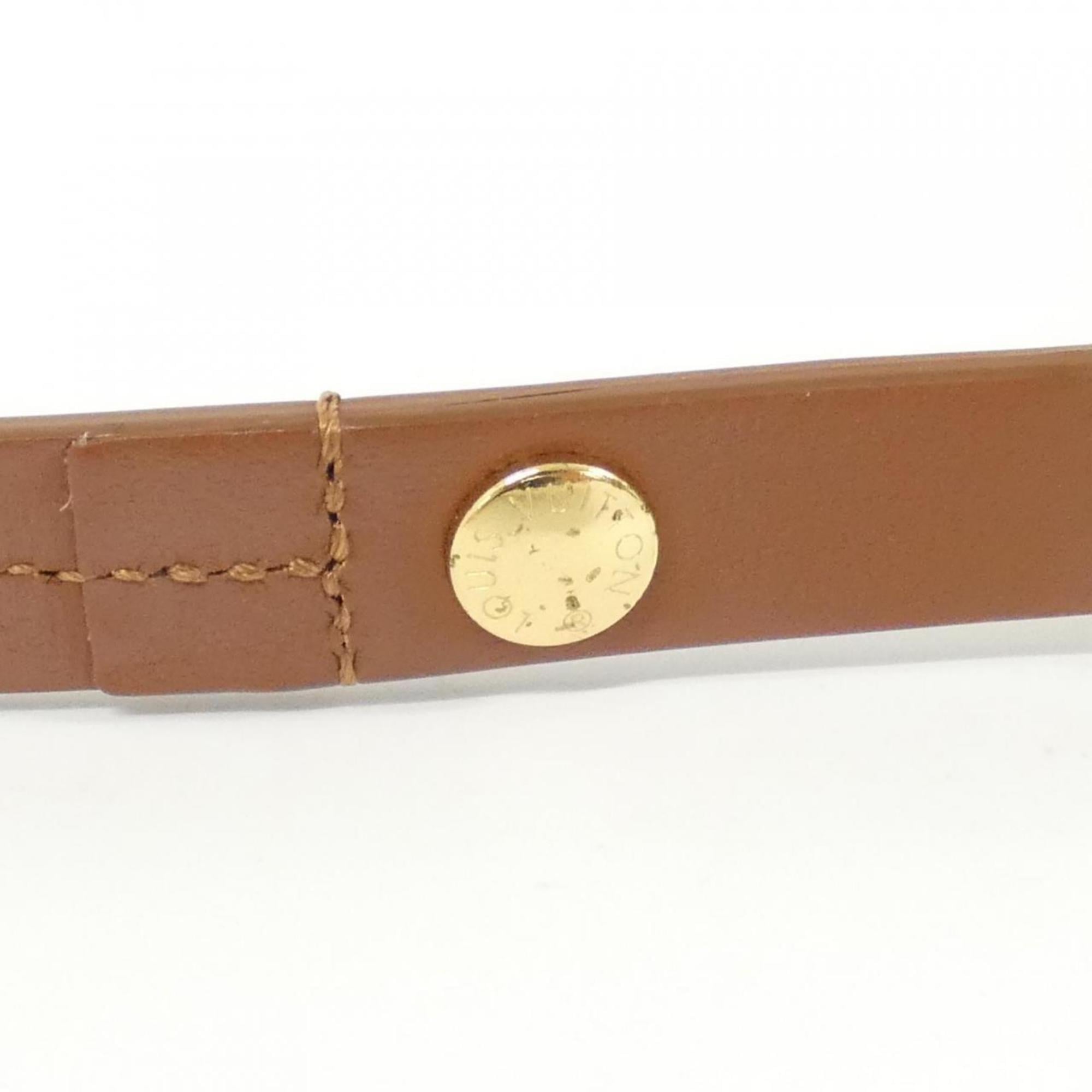 Louis Vuitton Caramel Marron Coated Canvas Leather Shoulder Bag (Pre-Owned)