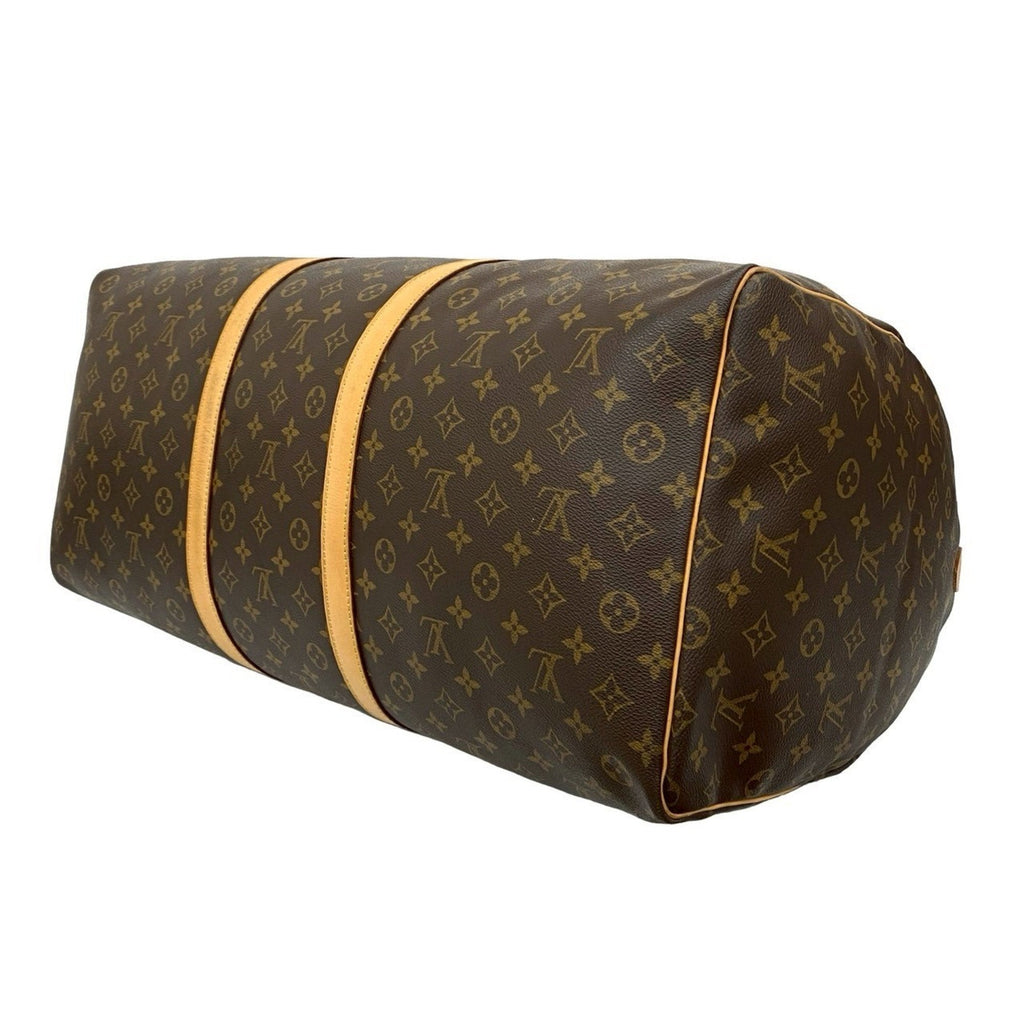 Louis Vuitton Brown Leather Pvc Boston Bag Handbag (Pre-Owned)