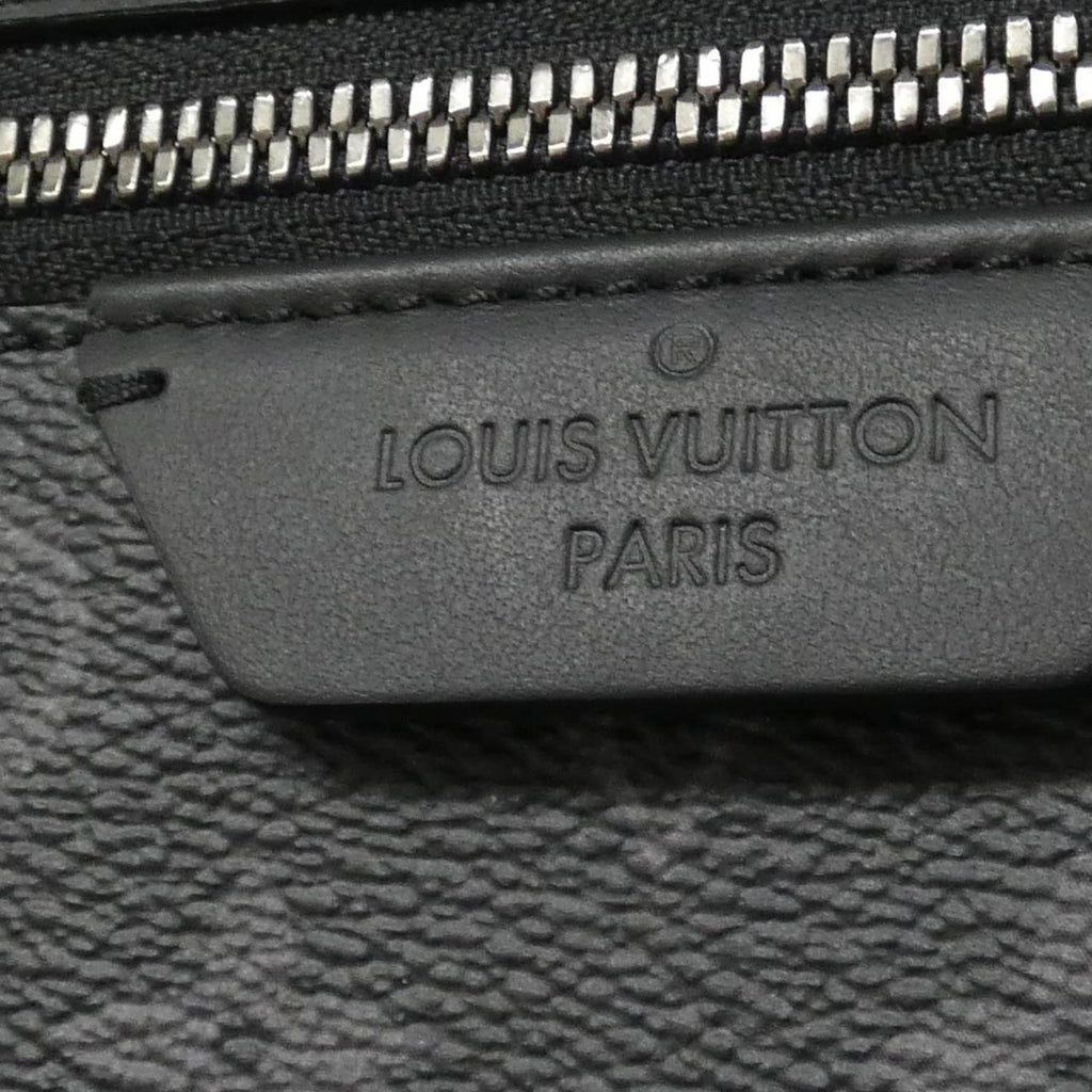 Louis Vuitton Black Coated Canvas Backpack (Pre-Owned)
