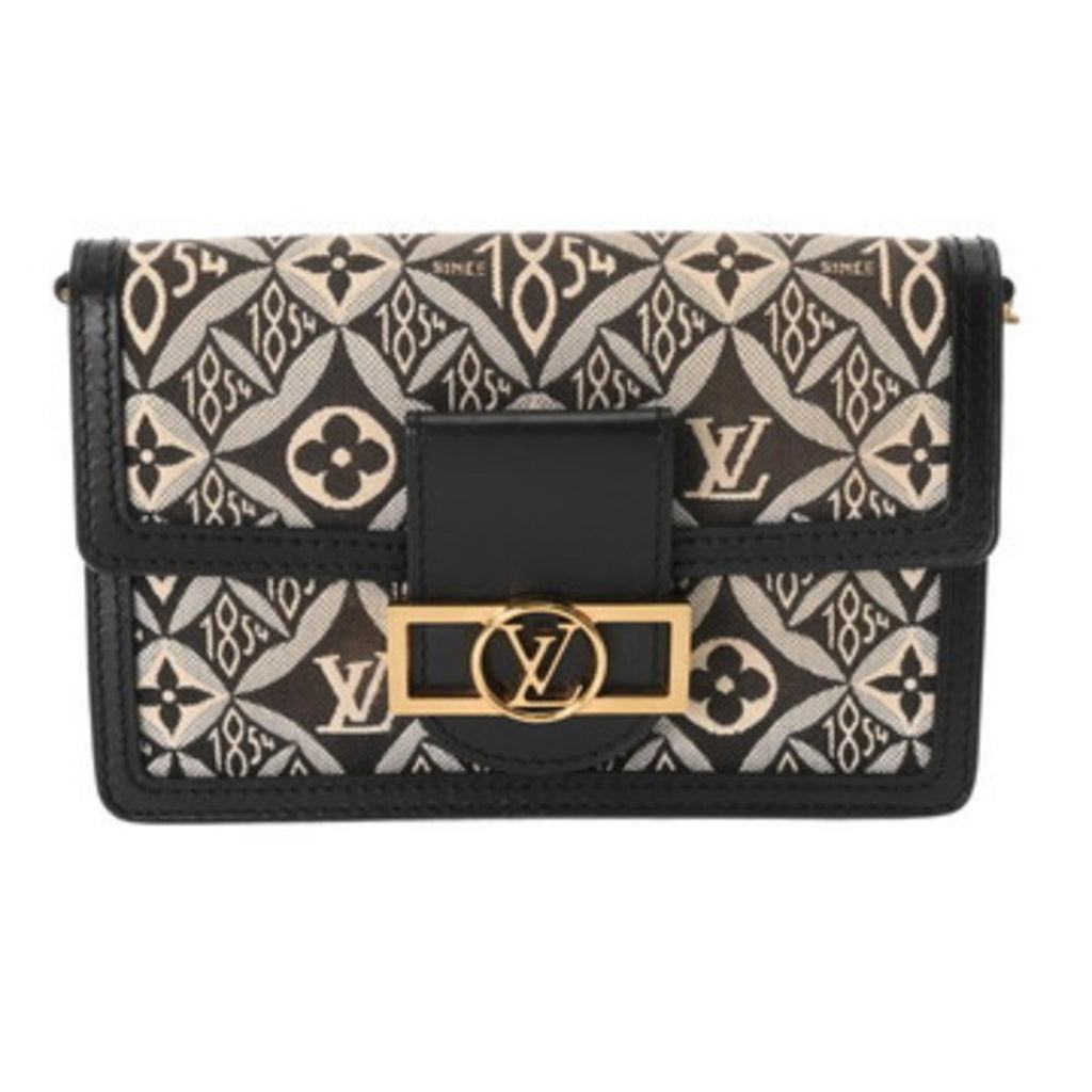 Louis Vuitton Monogram Black Leather Shoulder Bag (Pre-Owned)