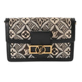 Louis Vuitton Monogram Black Leather Shoulder Bag (Pre-Owned)