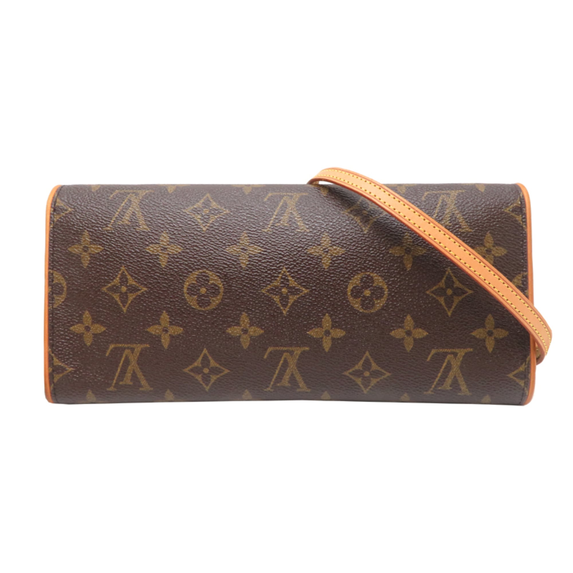 Louis Vuitton Brown Monogram Pochette Shoulder Bag (Pre-Owned)