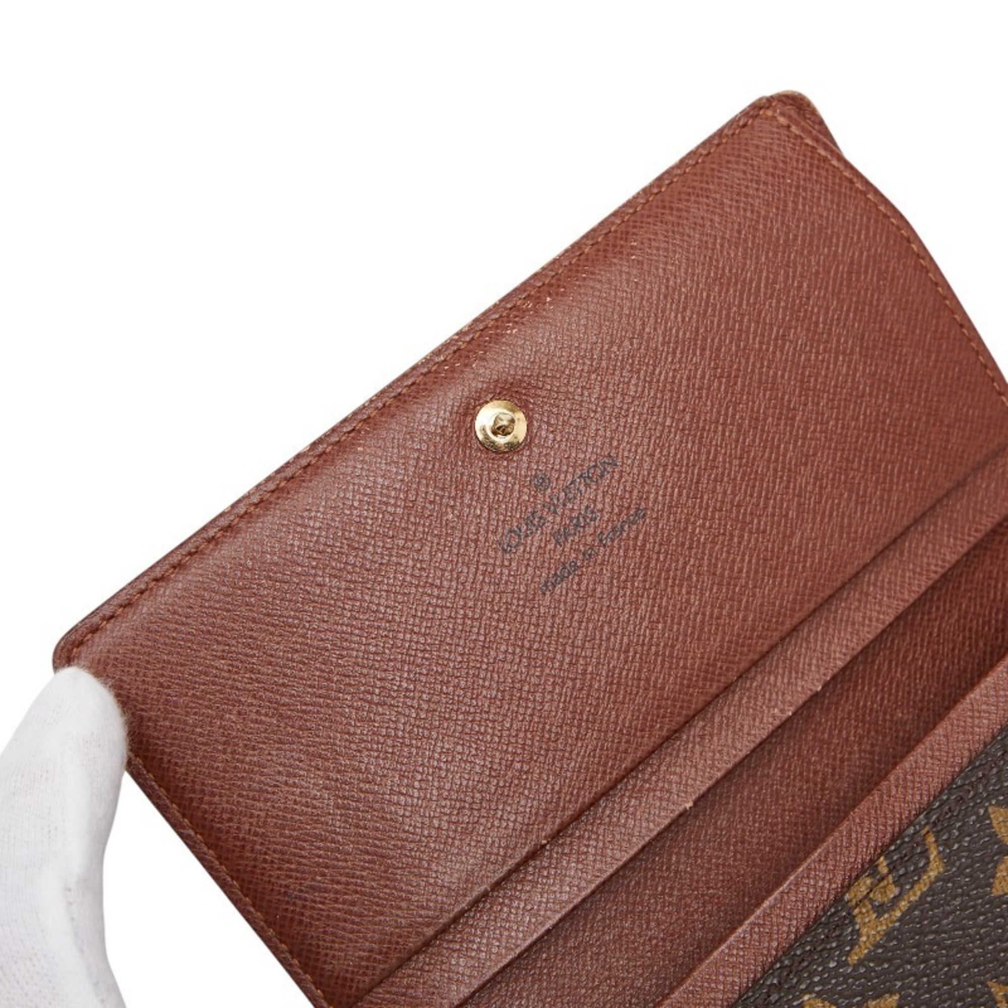 Louis Vuitton Brown Pvc Leather Wallet (Bi-Fold) (Pre-Owned)