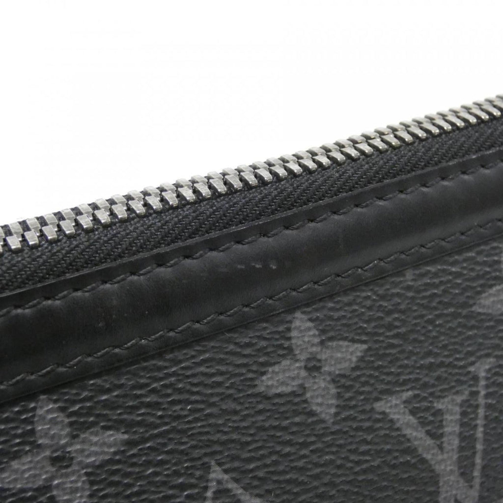 Louis Vuitton Black Coated Canvas Shoulder Bag (Pre-Owned)