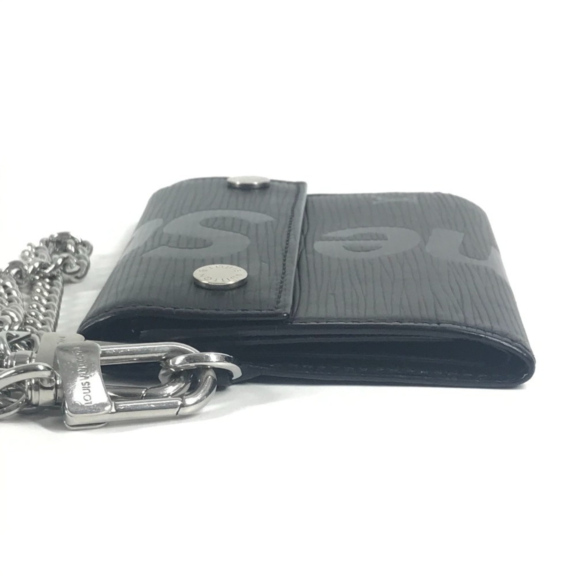 Louis Vuitton Epi Black Noir Epi Leather Chain/Shoulder Wallet (Pre-Owned)