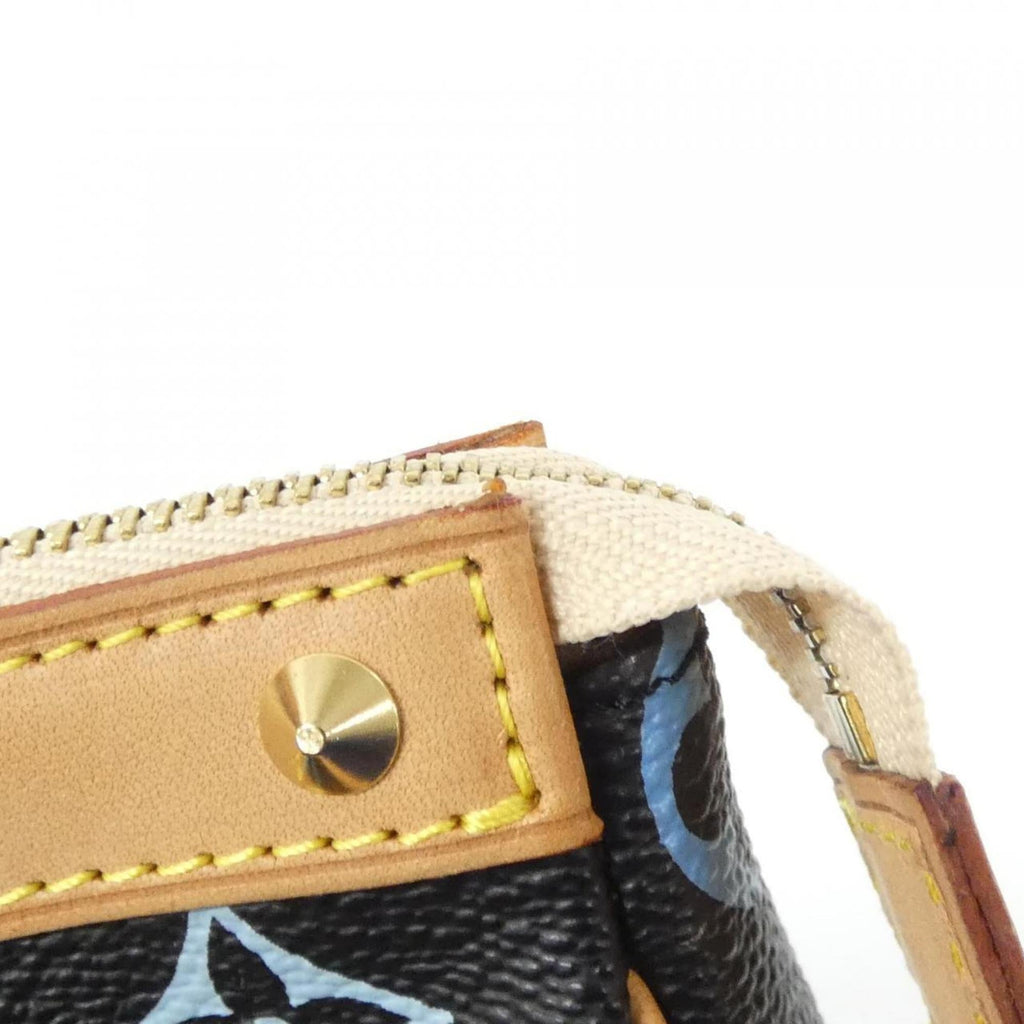 Louis Vuitton Black Multi-Color Coated Canvas Pochette Pouch (Pre-Owned)