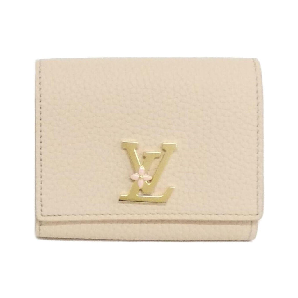 Louis Vuitton Sand Leather Wallet (Bi-Fold) (Pre-Owned)