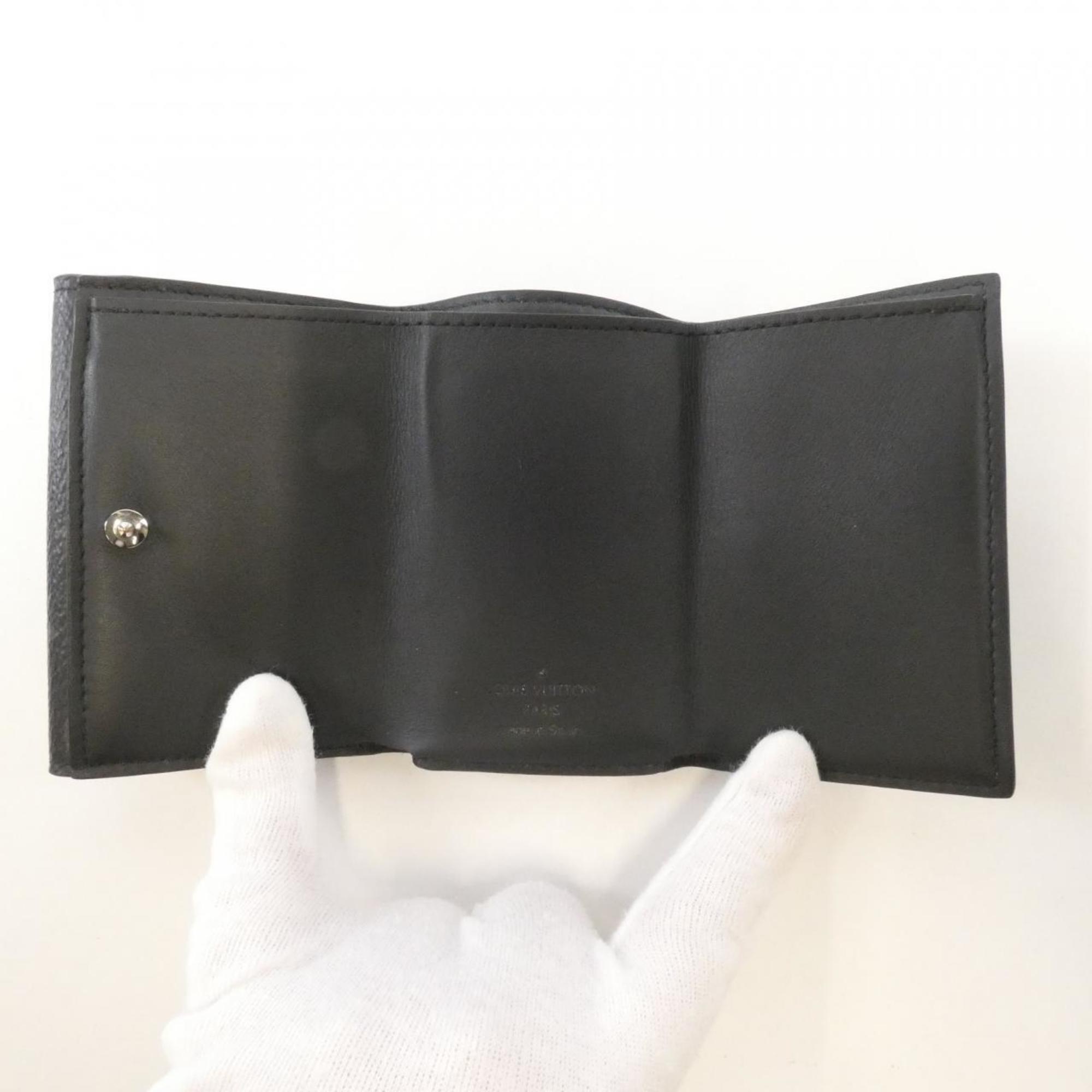 Louis Vuitton Black Coated Canvas Card Wallet (Pre-Owned)