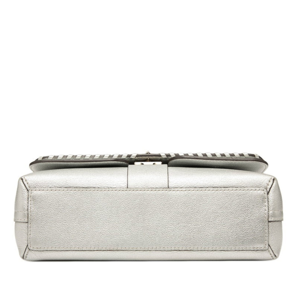 Louis Vuitton Argent Silver Leather Shoulder Bag (Pre-Owned)