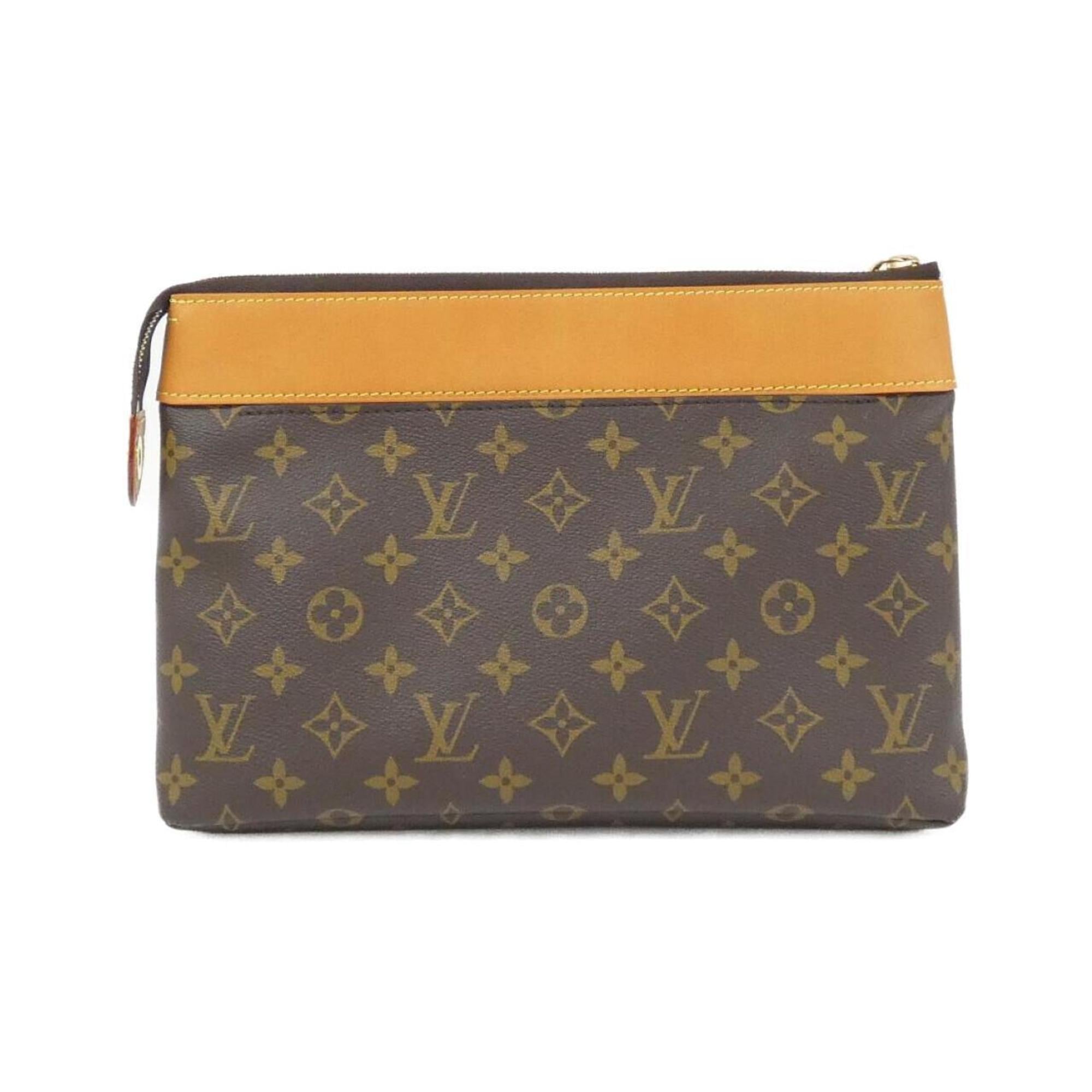 Louis Vuitton Monogram Marron Coated Canvas Pochette (Pre-Owned)