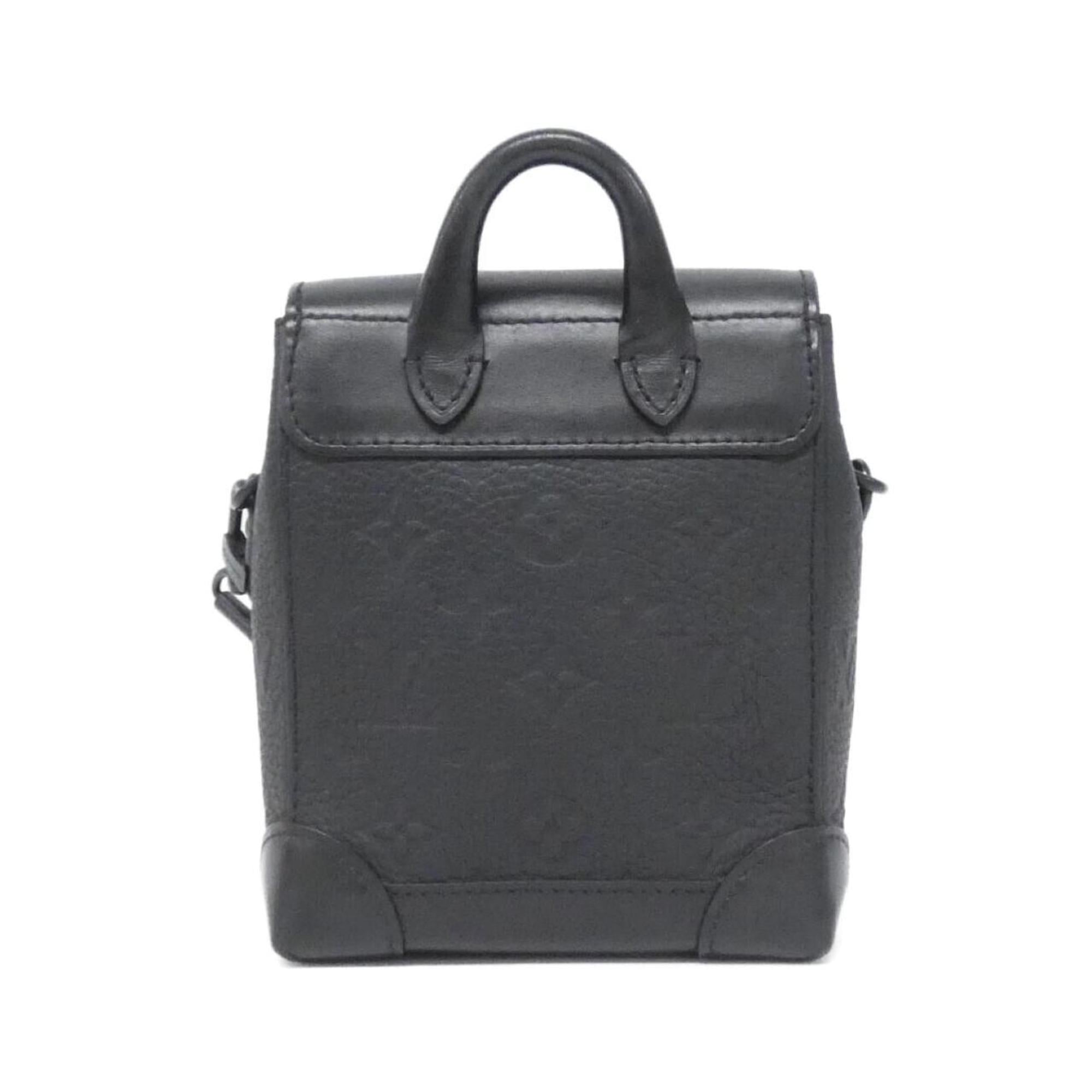 Louis Vuitton Black Leather Shoulder Bag (Pre-Owned)