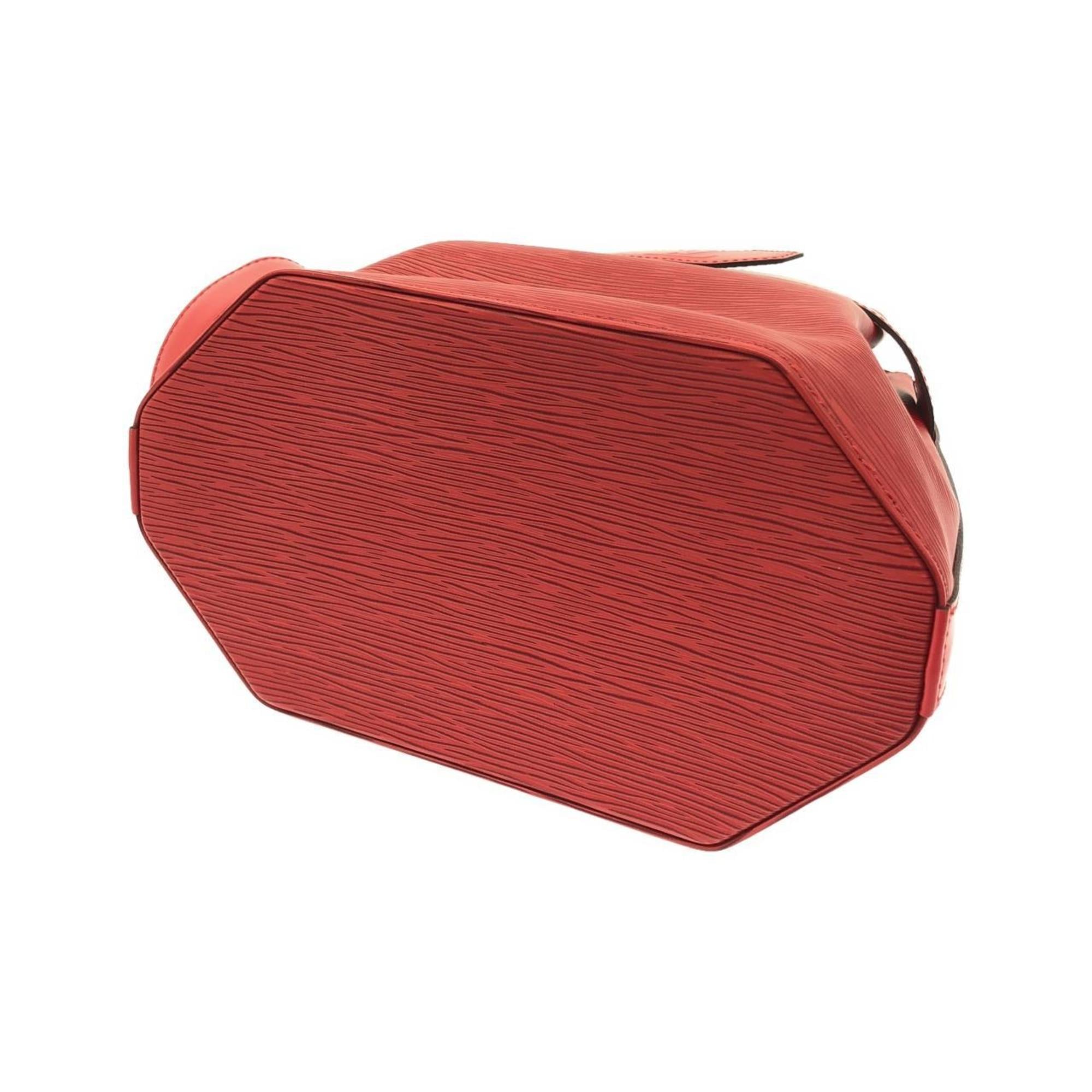Louis Vuitton Red Color Leather Shoulder Bag (Pre-Owned)