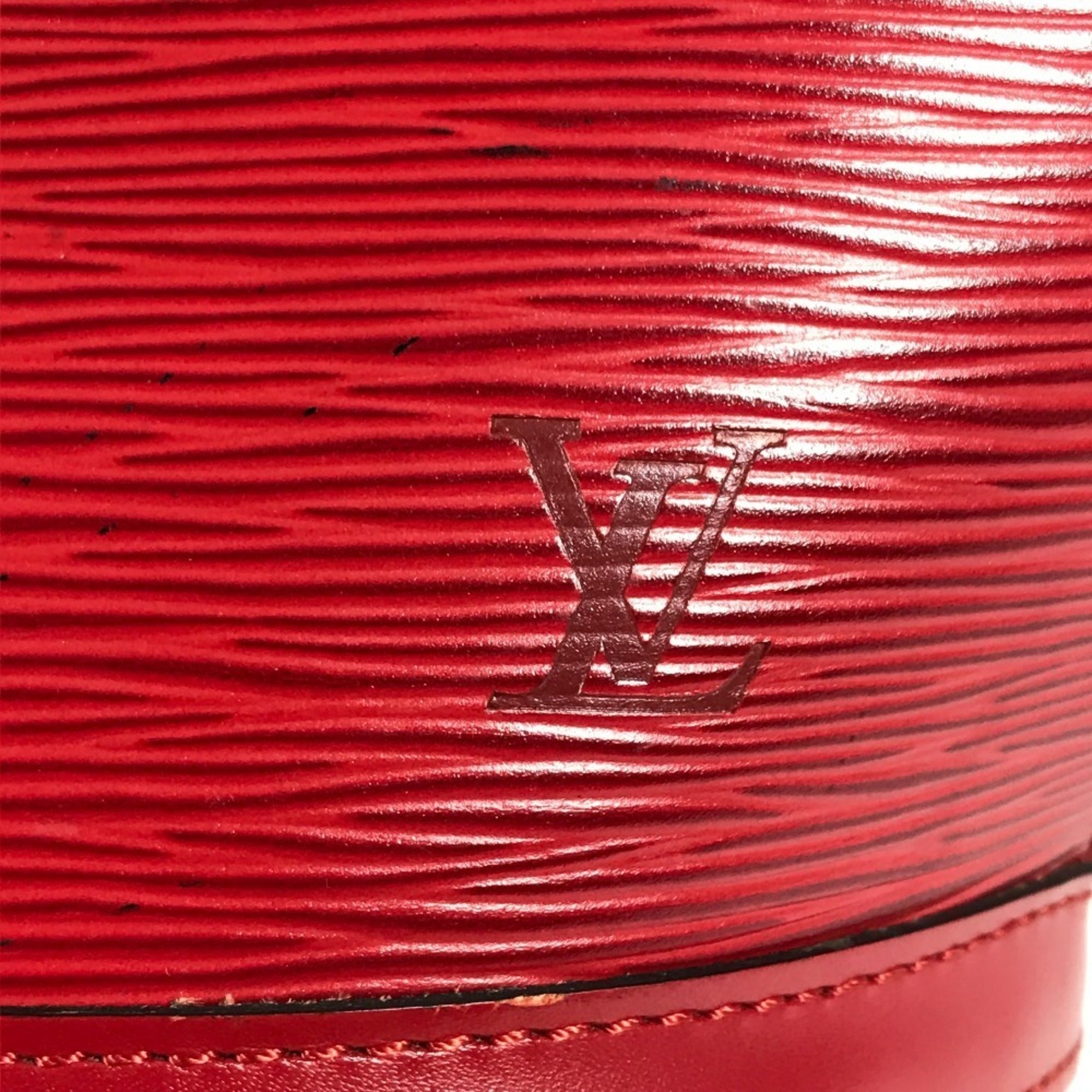 Louis Vuitton Castilian Red Red Color Epi Leather Shoulder Bag (Pre-Owned)