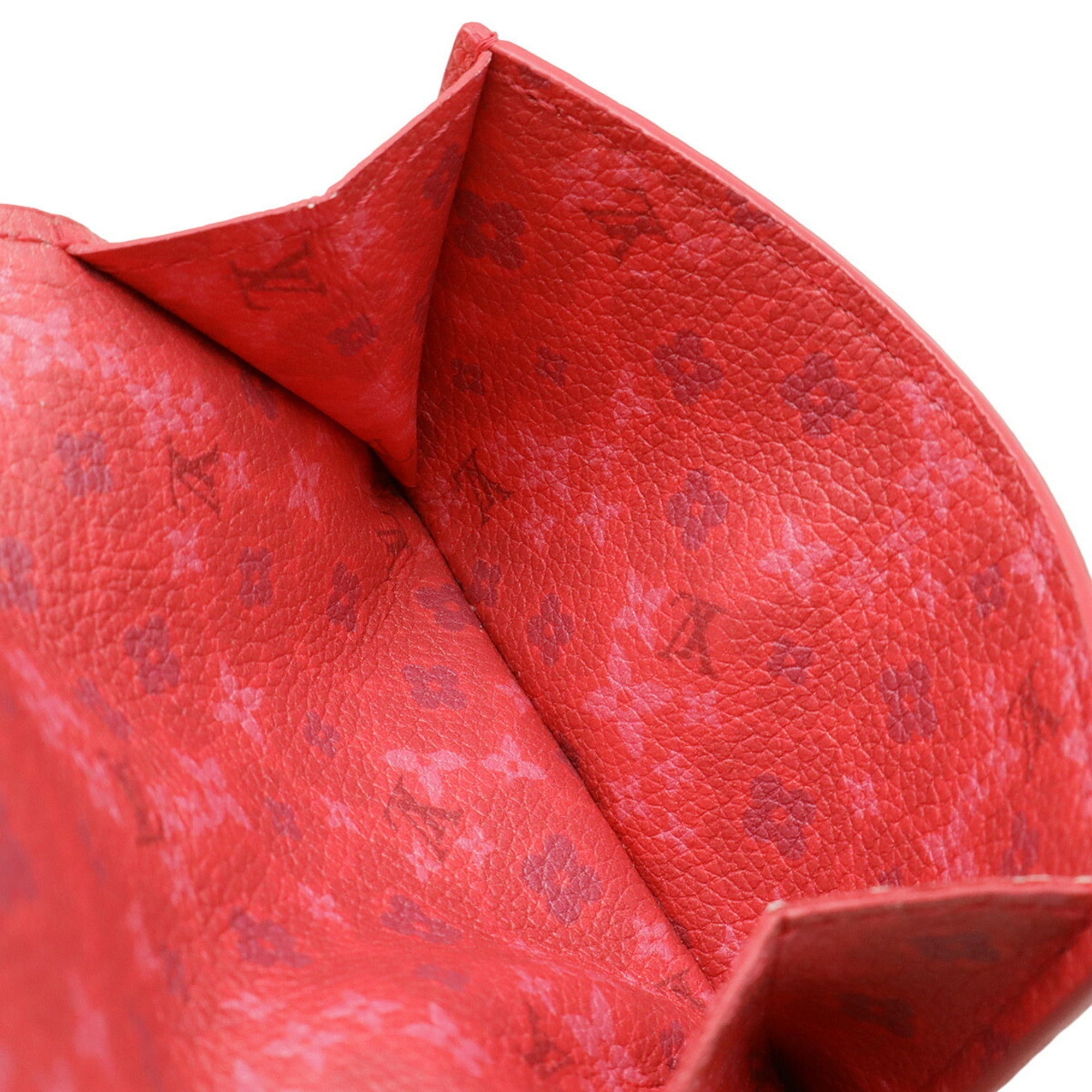 Louis Vuitton Fuchsia Fuchsia Pink Leather Wallet (Tri-Fold) (Pre-Owned)