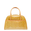 Louis Vuitton Beige Yellow Patent Leather Boston Bag Handbag (Pre-Owned)