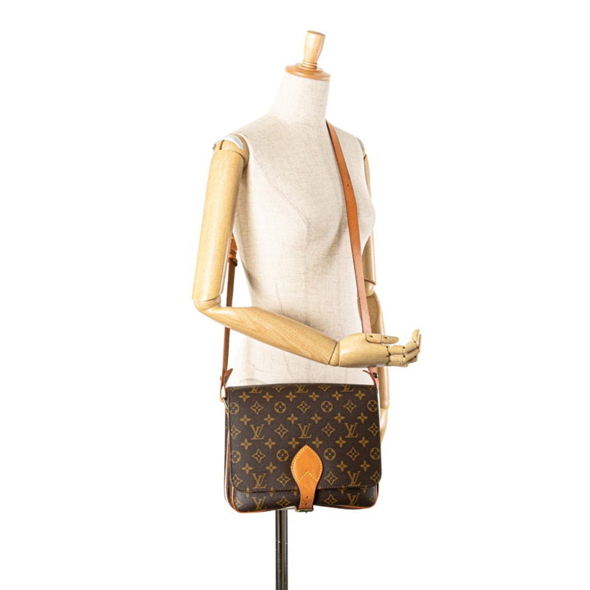 Louis Vuitton Brown Pvc Leather Shoulder Bag (Pre-Owned)