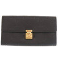 Louis Vuitton Monogram Empreinte Black Noir Monogram Empreinte Long Wallet (Bi-Fold) (Pre-Owned)