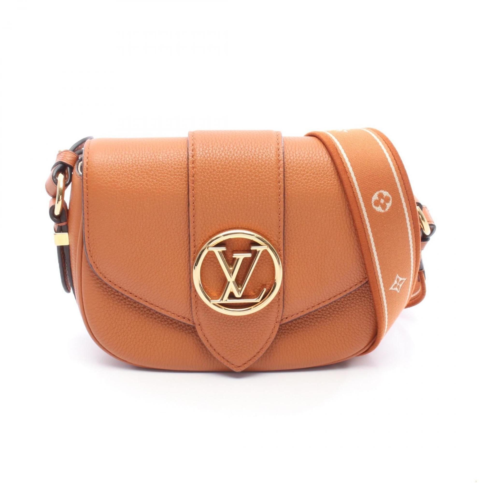 Louis Vuitton Brown Leather Shoulder Bag (Pre-Owned)