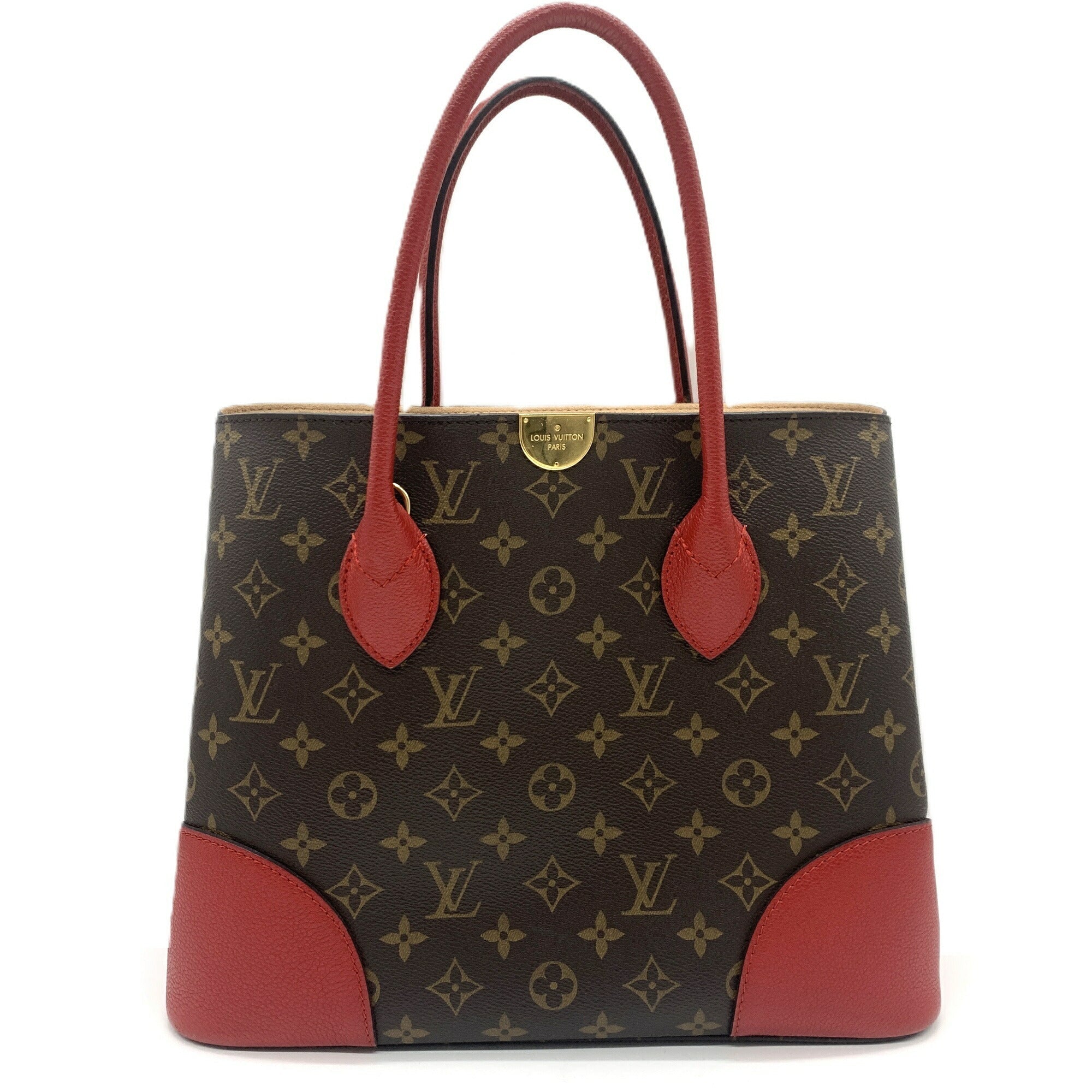 Louis Vuitton Monogram Cerise Red Color Monogram Tote Bag (Pre-Owned)