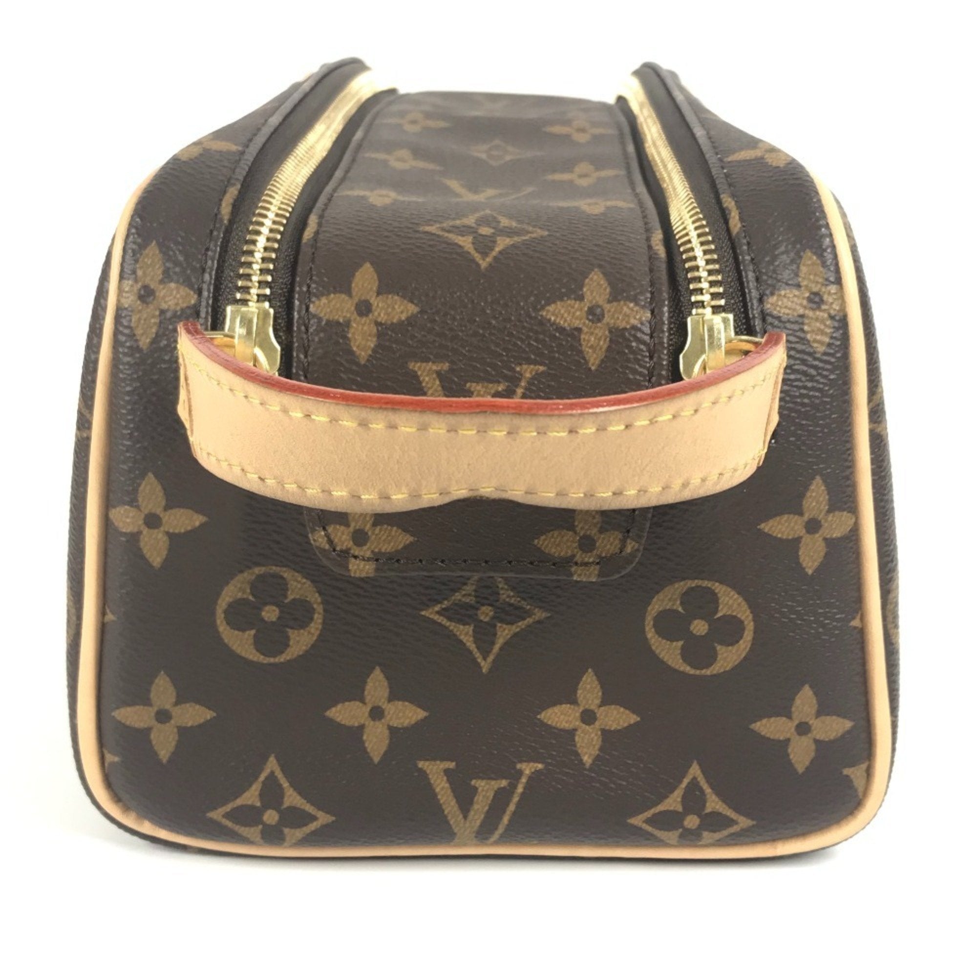 Louis Vuitton Brown Monogram Canvas Clutch Bag Pouch (Pre-Owned)