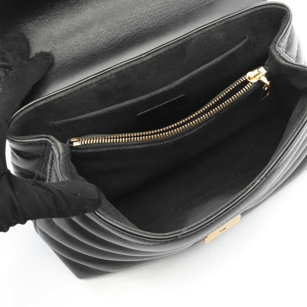 Louis Vuitton Black Noir Leather Handbag (Pre-Owned)