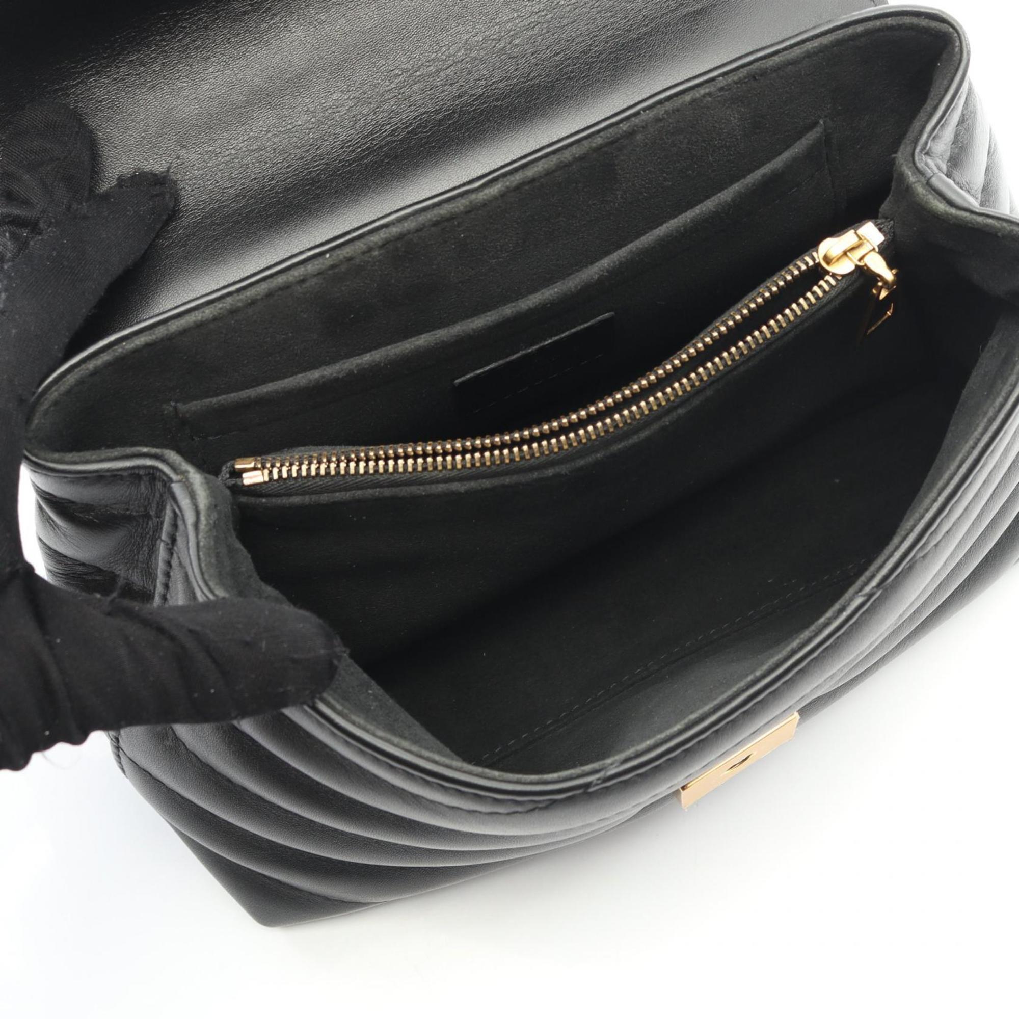 Louis Vuitton Black Noir Leather Handbag (Pre-Owned)