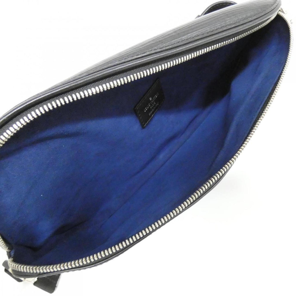 Louis Vuitton Black Leather Shoulder Bag (Pre-Owned)