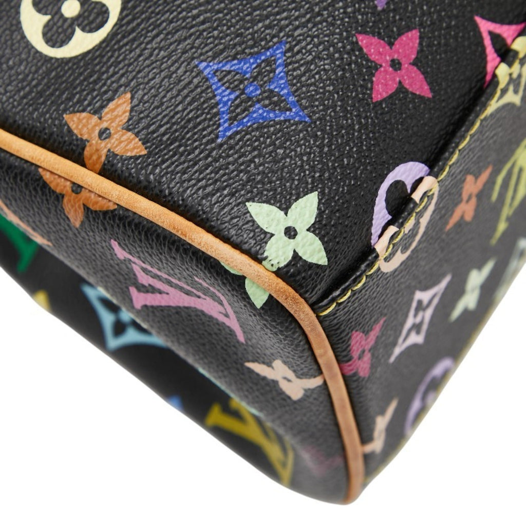 Louis Vuitton Black Multi-Color Pvc Leather Handbag Tote Bag (Pre-Owned)