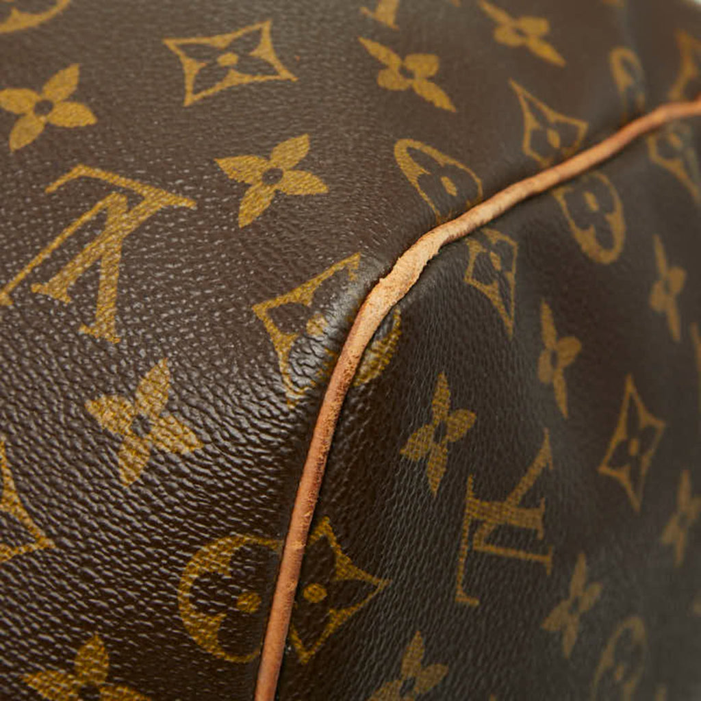 Louis Vuitton Brown Pvc Leather Boston Bag (Pre-Owned)