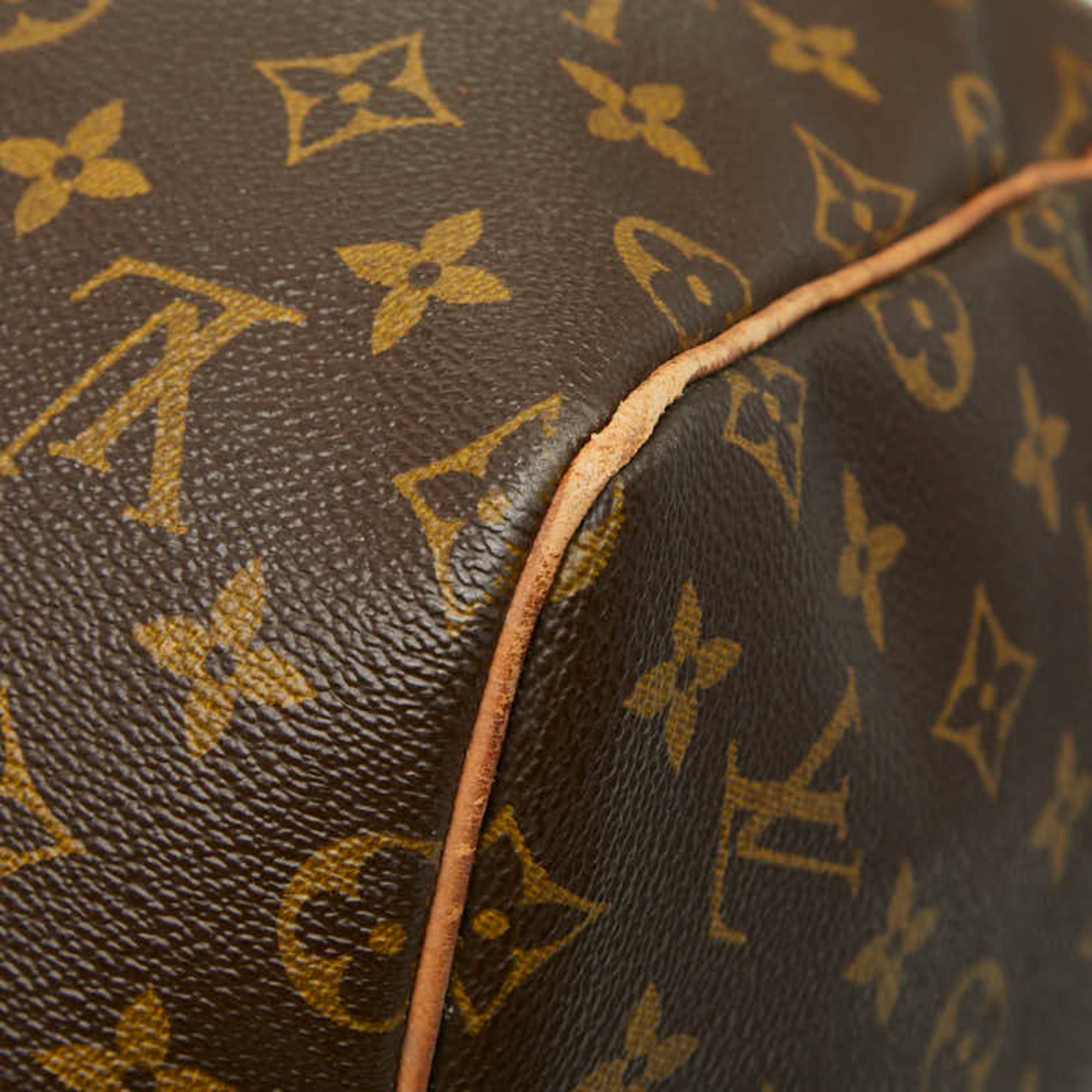 Louis Vuitton Brown Pvc Leather Boston Bag (Pre-Owned)