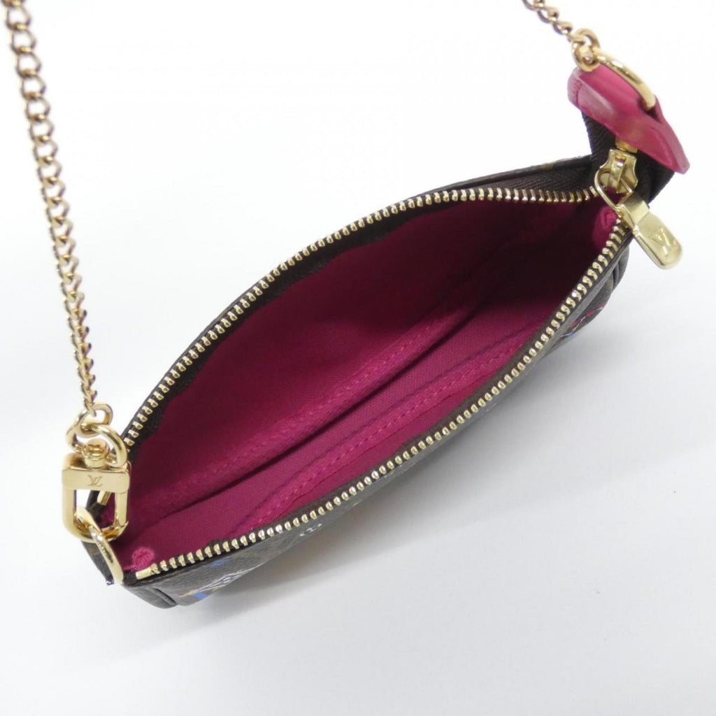Louis Vuitton Marron Coated Canvas Pochette Pouch (Pre-Owned)
