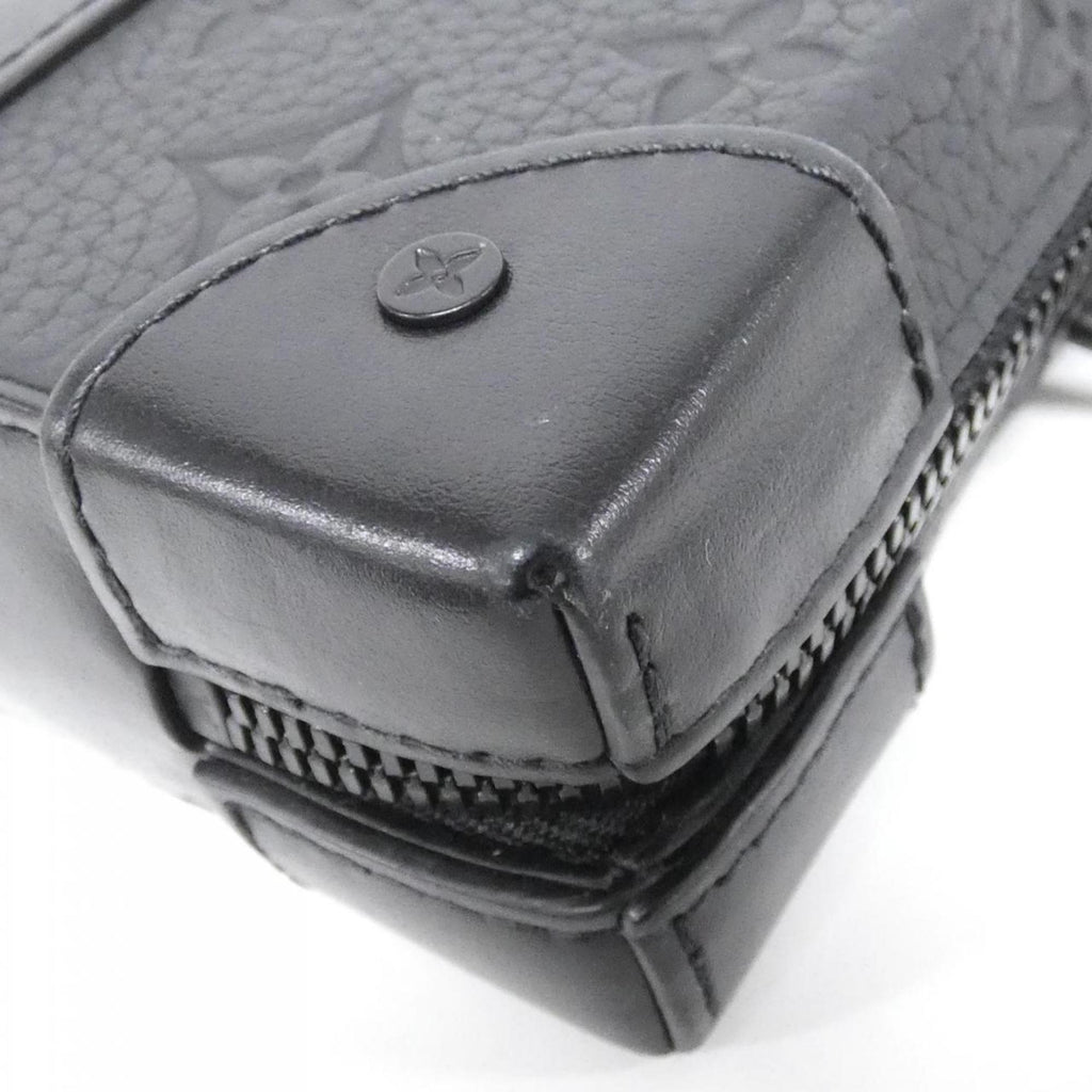 Louis Vuitton Black Leather Shoulder Bag (Pre-Owned)