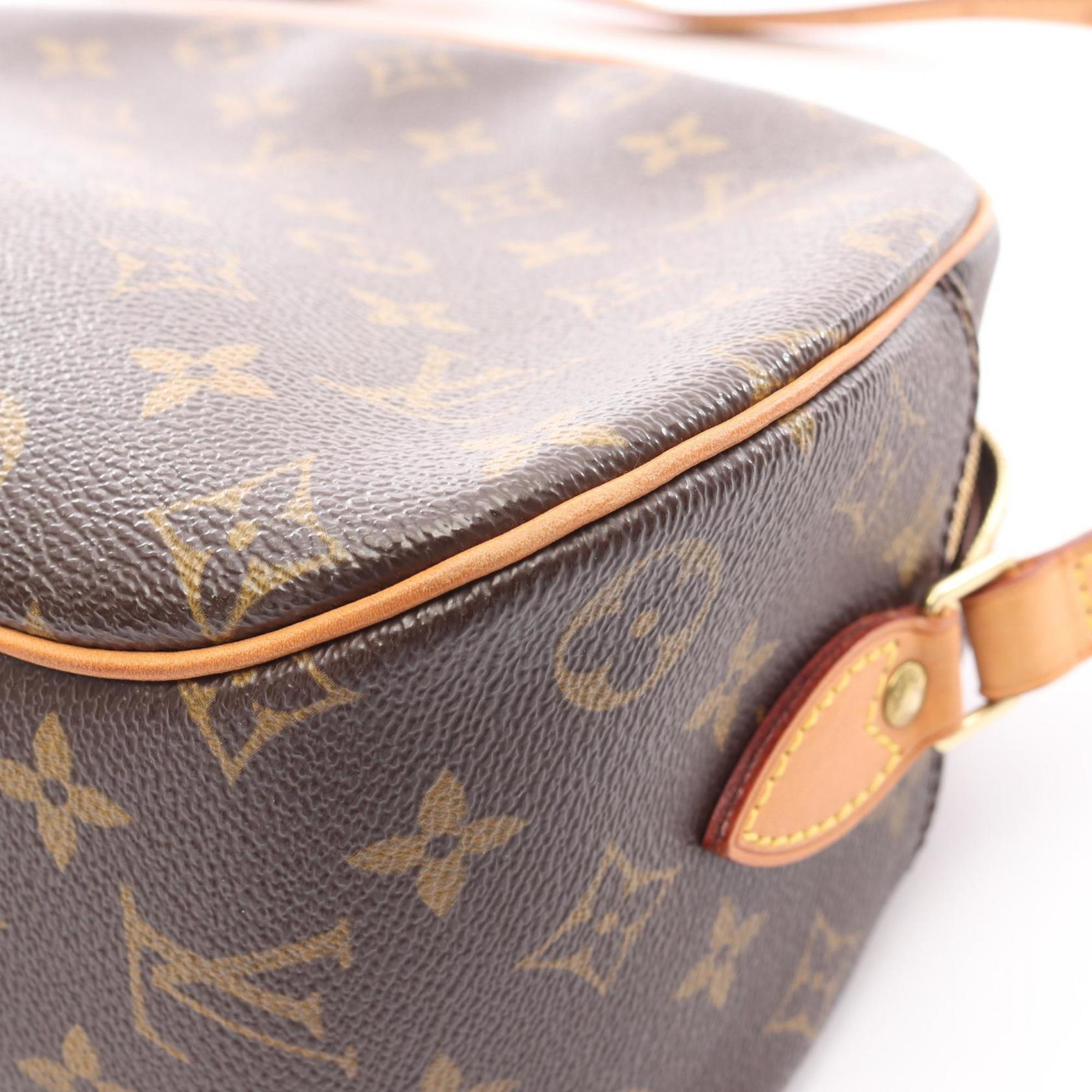 Louis Vuitton Brown Coated Canvas Pvc Monogram Leather Shoulder Bag (Pre-Owned)