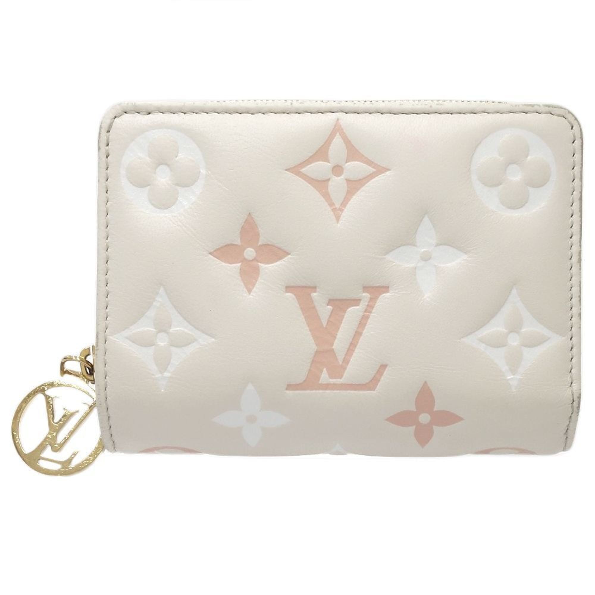 Louis Vuitton Beige Pink Leather Wallet (Bi-Fold) (Pre-Owned)