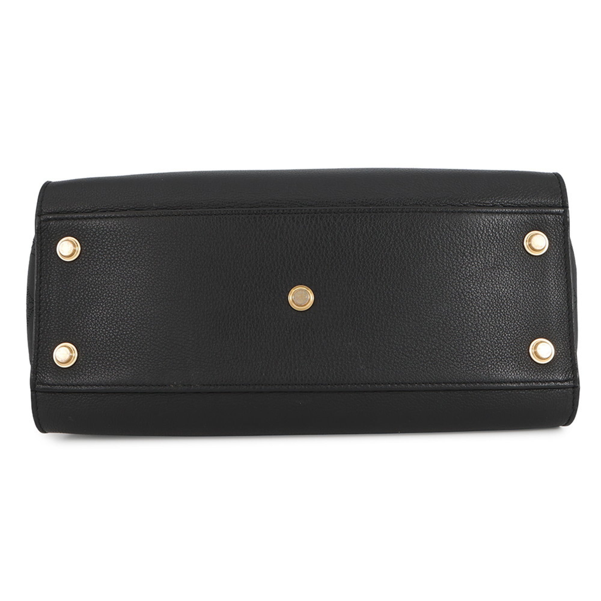 Louis Vuitton Noir Monogram Leather Handbag (Pre-Owned)
