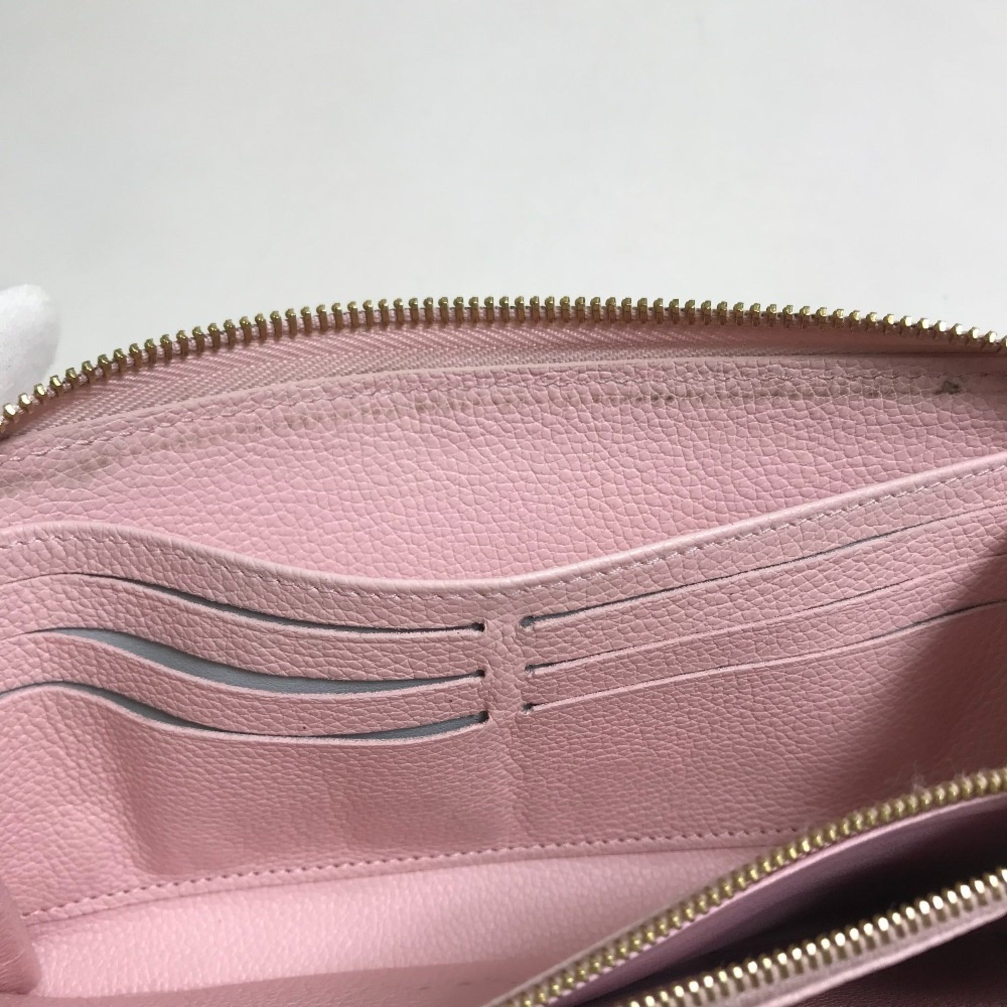Louis Vuitton Monogram Empreinte Pink Monogram Empreinte Long Wallet (Bi-Fold) (Pre-Owned)