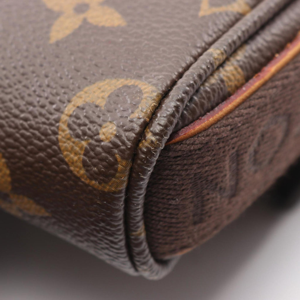 Louis Vuitton Monogram Brown Coated Canvas Leather Shoulder Bag (Pre-Owned)