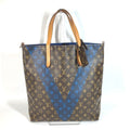 Louis Vuitton Blue Brown Monogram Monogram Shoulder Bag Tote Bag (Pre-Owned)