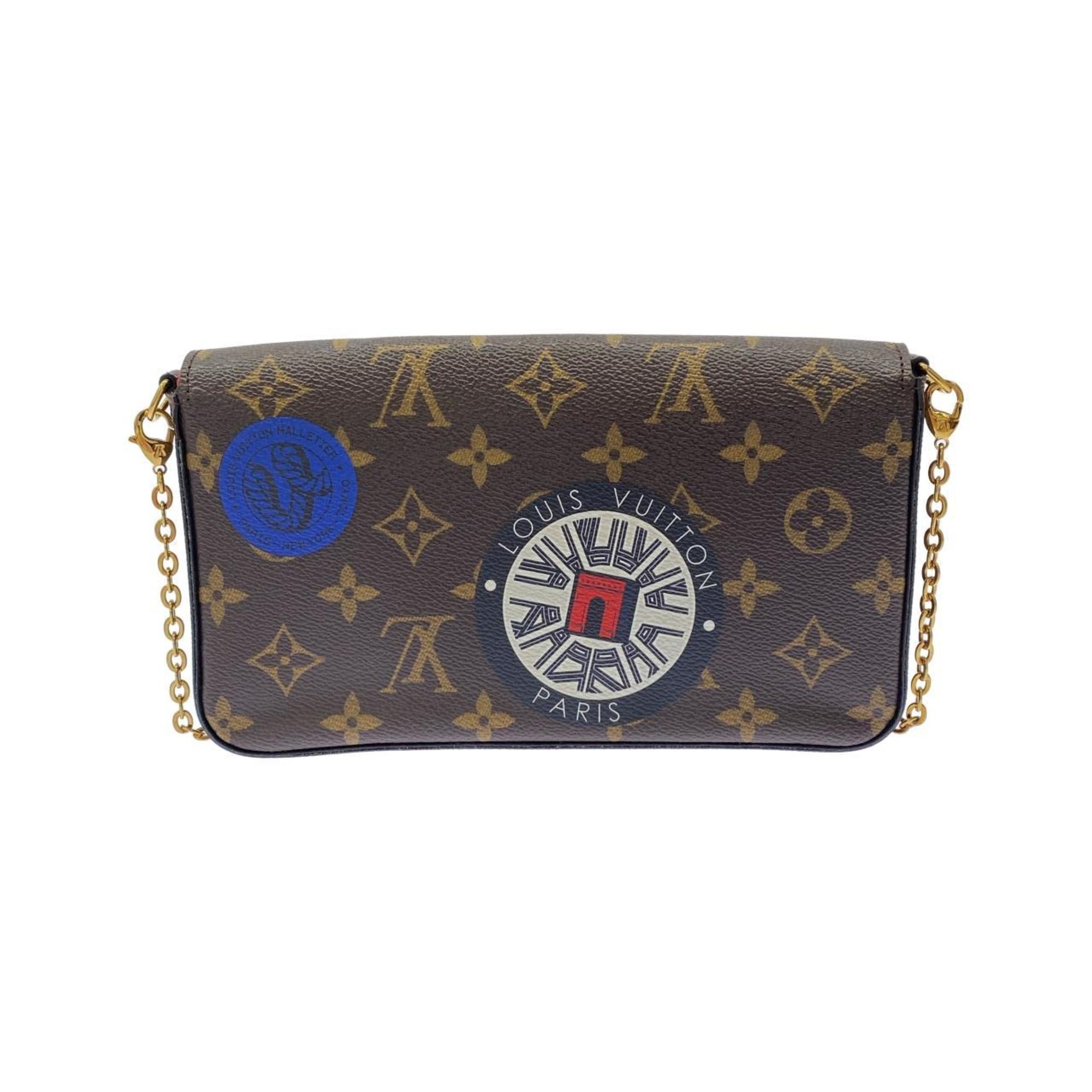 Louis Vuitton Brown Coated Canvas Pochette Shoulder Bag (Pre-Owned)