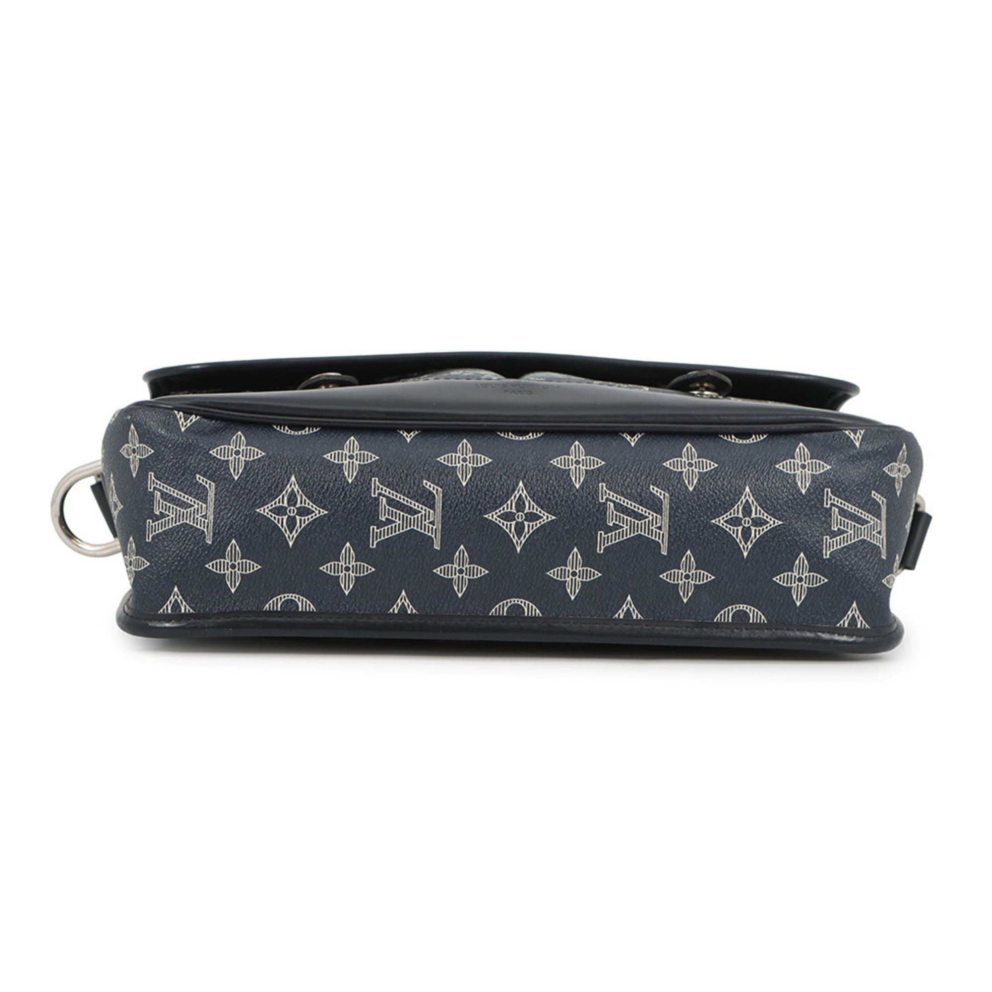 Louis Vuitton Monogram Savane Navy Handbag Shoulder Bag (Pre-Owned)